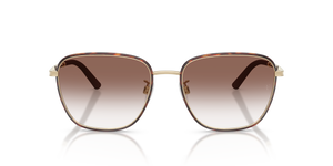 Oliver Peoples R-18 with ブラッシュゴールド/ダークマホガニー frame and ブラウン lenses - 画像2