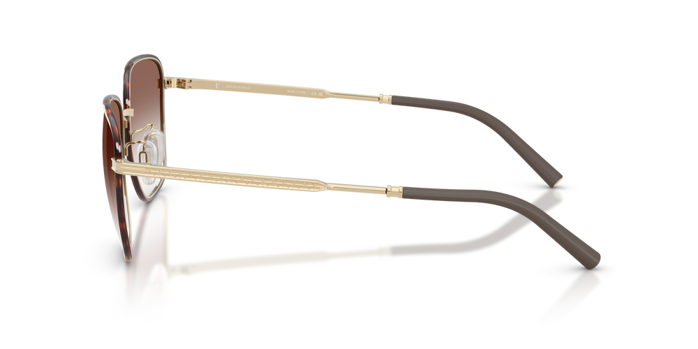 Oliver Peoples R-18 con montura Dorado satinado / Caoba oscuro y lentes Marrón - imagen 4