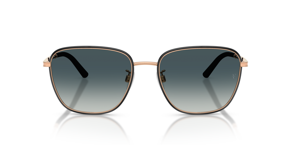 Sie Oliver Peoples R-18 mit Schwarz/Rotgold Gestell und Grau Gläsern - Bild 2
