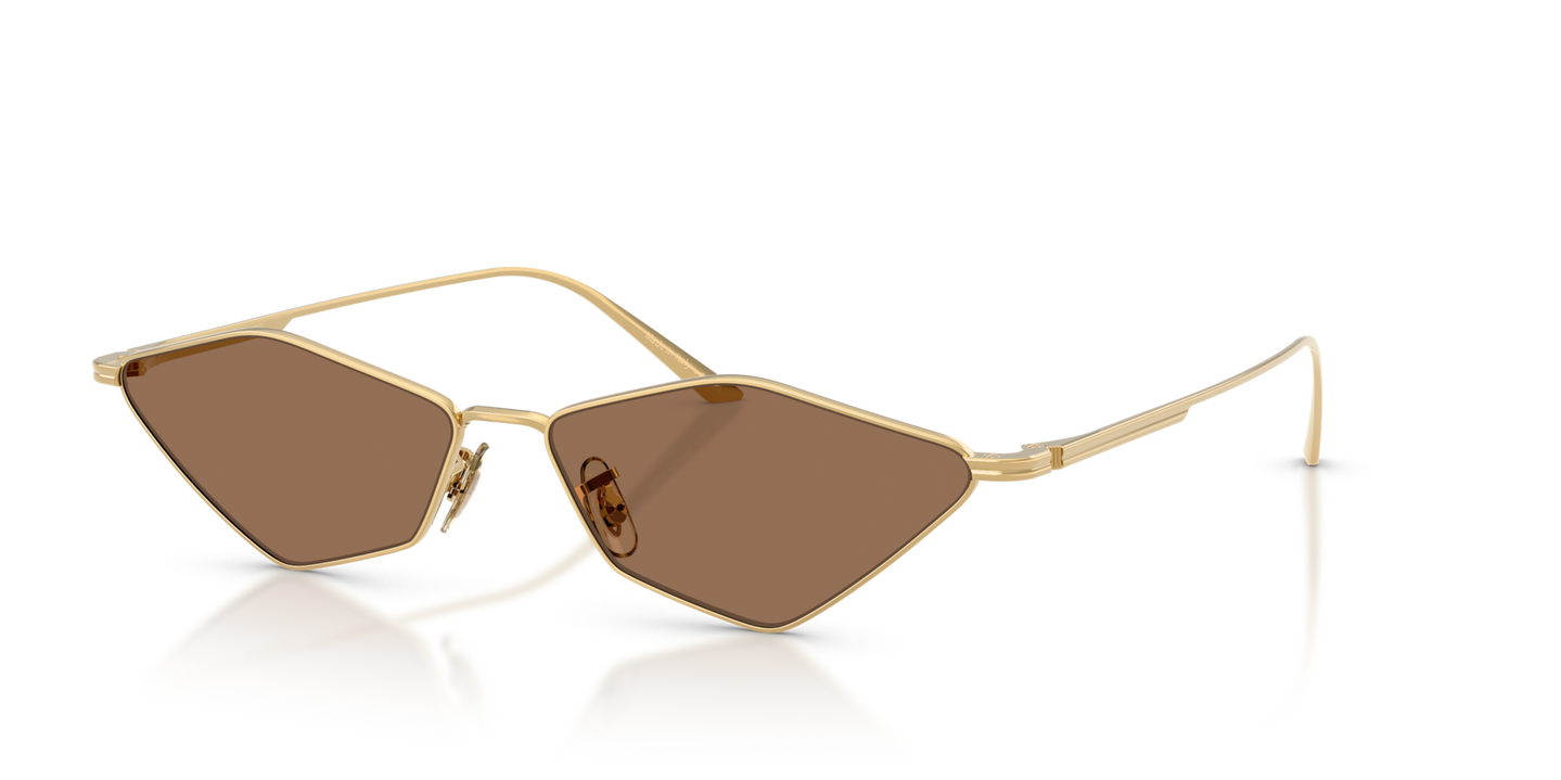 Sie Oliver Peoples 2001C mit Gold Gestell und Braun Gläsern - Bild Abschlusselement