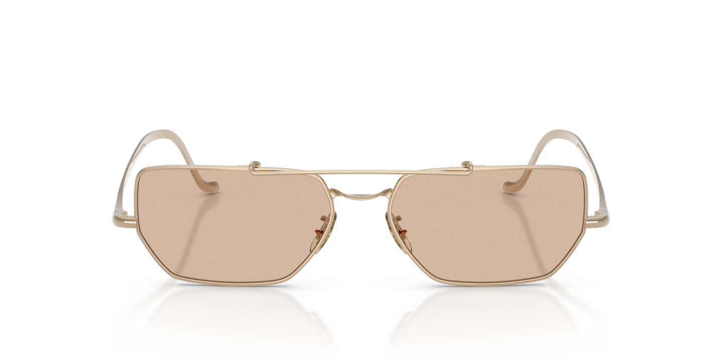 Sie Oliver Peoples Edition 7 mit Gold Gestell und Braun Gläsern - Bild Material