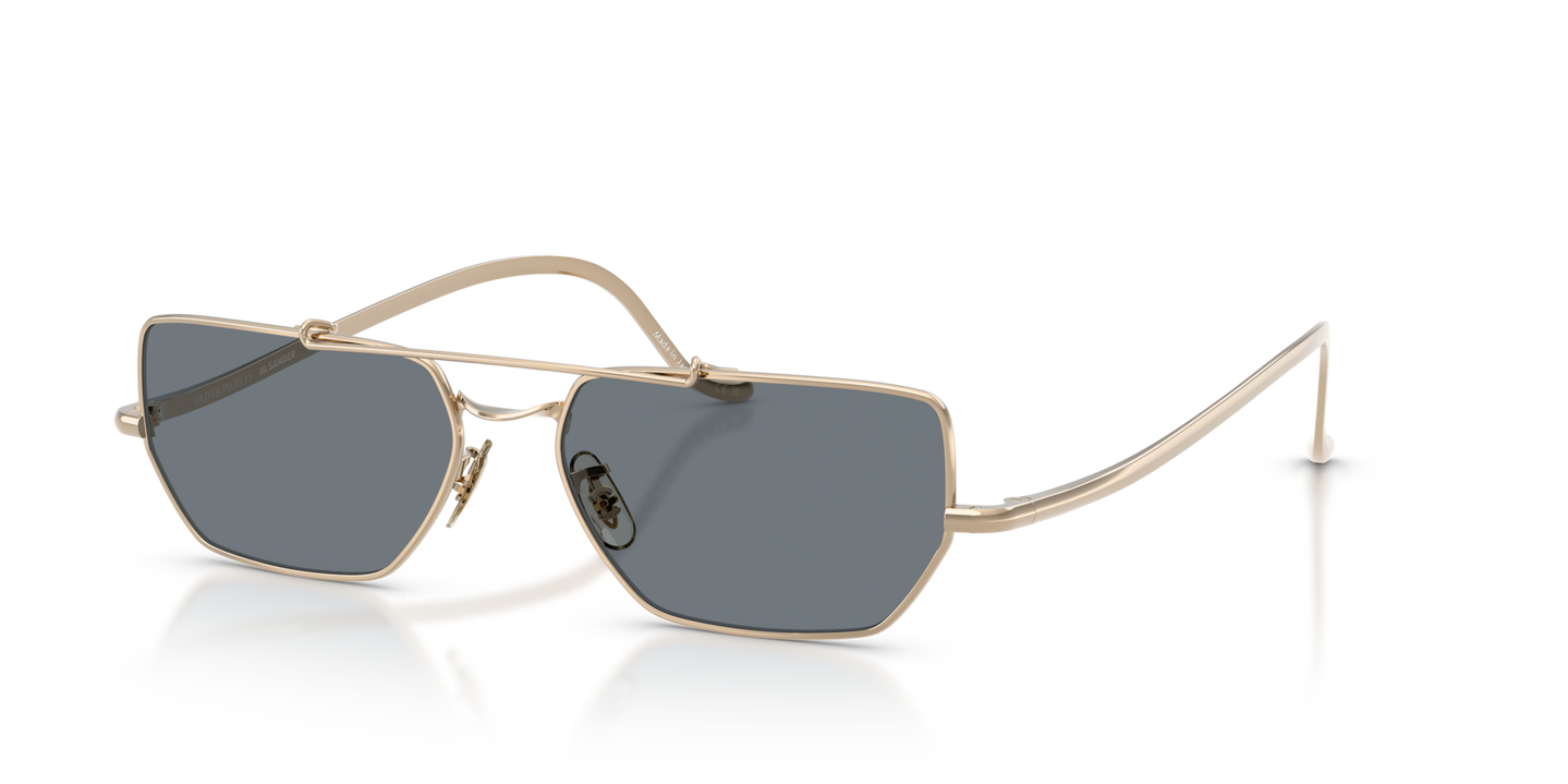 Oliver Peoples Edition 7 con montatura Oro e lenti  Blu - Immagine Ciliare