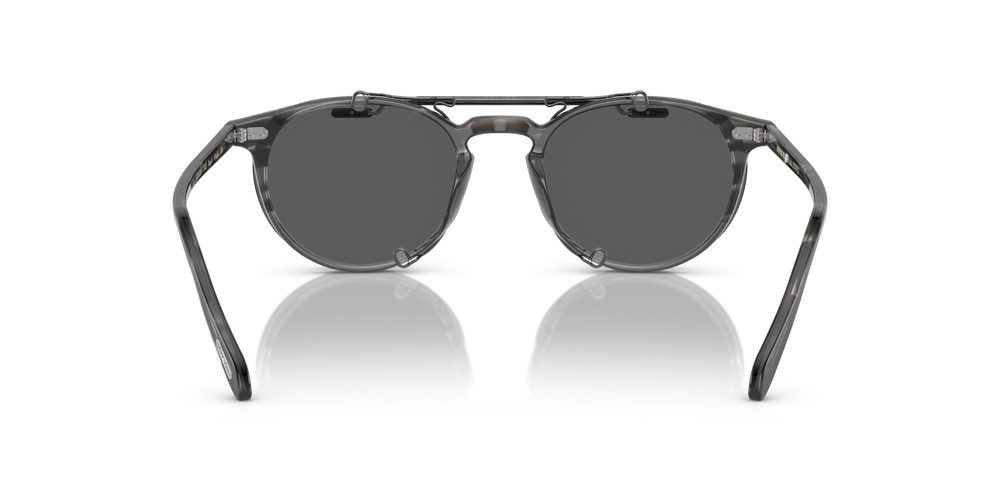 Sie Oliver Peoples Riley-R Flip-Up Clip mit Antik Zinn Gestell und Grau Gläsern - bild 7