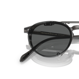 Sie Oliver Peoples Riley-R Flip-Up Clip mit Antik Zinn Gestell und Grau Gläsern - Variant