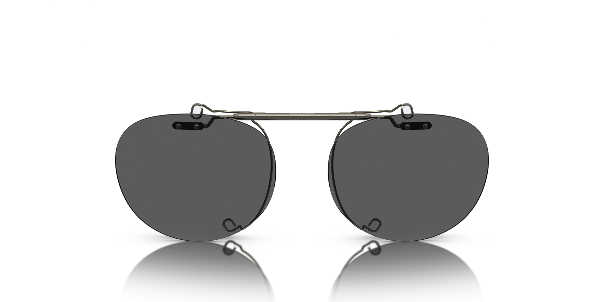 Oliver Peoples Riley-R Flip-Up Clip with Antique Pewter frame and