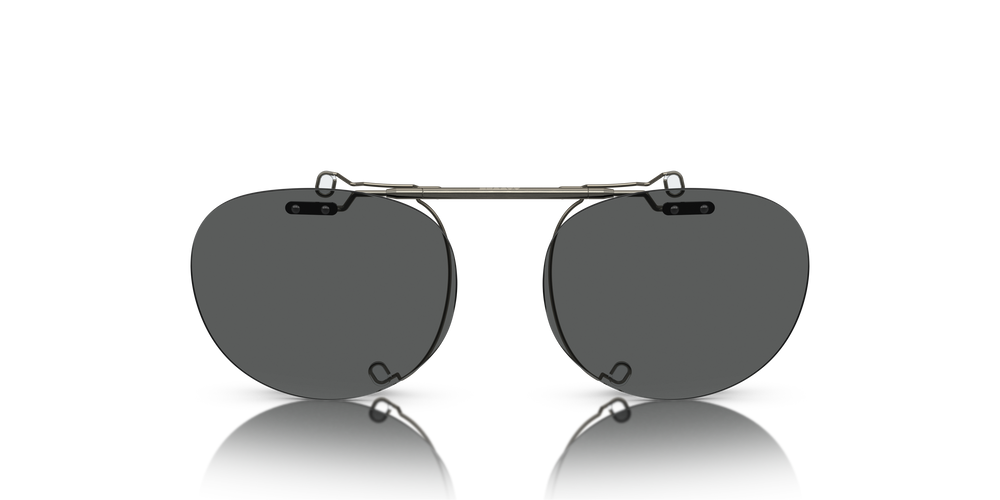 Oliver Peoples Riley-R Flip-Up Clip avec une monture Gris vieilli et des verres Gris - L'image 2