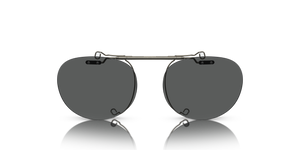Oliver Peoples Riley-R Flip-Up Clip avec une monture Gris vieilli et des verres Gris - L'image 2