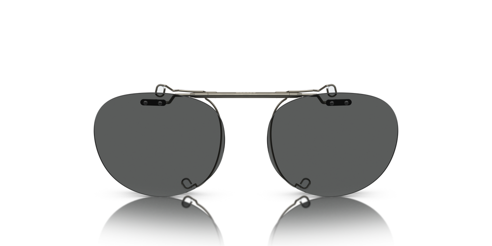 Oliver Peoples Riley-R Flip-Up Clip con montura Estaño Envejecido y lentes Gris - imagen 2