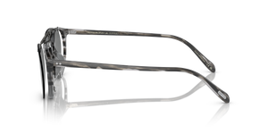 Oliver Peoples Riley-R Flip-Up Clip con montura Estaño Envejecido y lentes Gris - El 6