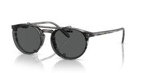 Sie Oliver Peoples Riley-R Flip-Up Clip mit Antik Zinn Gestell und Grau Gläsern - bild 3