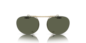 Sie Oliver Peoples Riley-R Flip-Up Clip mit Gold gebürstet Gestell und Grün Gläsern - Bild 8