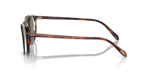 Sie Oliver Peoples Riley-R Flip-Up Clip mit Gold gebürstet Gestell und Grün Gläsern - Bild 6