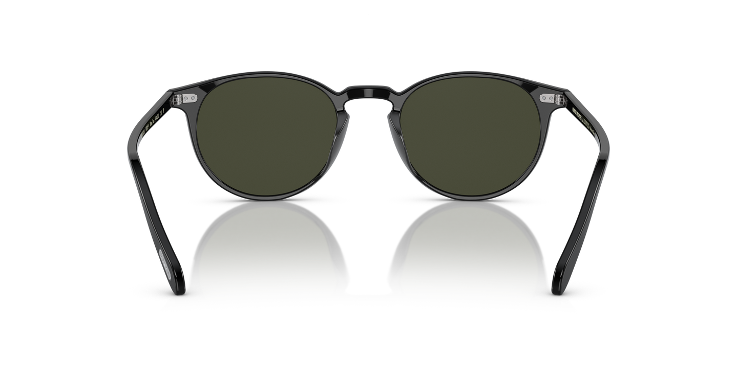 値下げ交渉可⭐️OLIVER PEOPLES Casian ブラックサングラス Oliver Peoples Cary Grant Sun の ブラック フレームと ブルーポラ