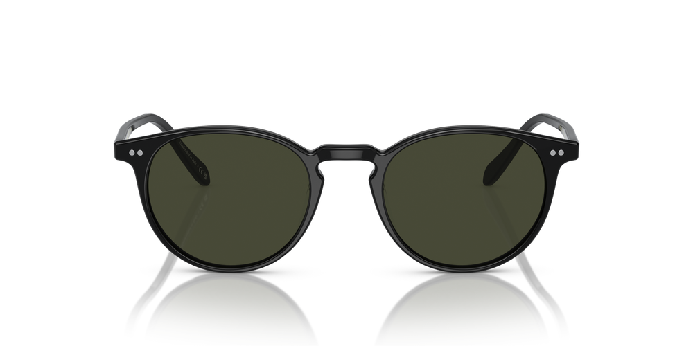 Sie Oliver Peoples Riley Sun mit Schwarz Gestell und Grün Gläsern - Bild 2