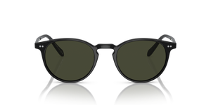 Sie Oliver Peoples Riley Sun mit Schwarz Gestell und Grün Gläsern - Bild 2