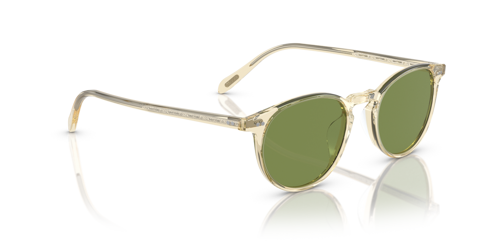 Oliver Peoples Riley Sun avec une monture Chamois et des verres Vert - image 3