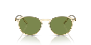 Oliver Peoples Riley Sun avec une monture Chamois et des verres Vert - image 2
