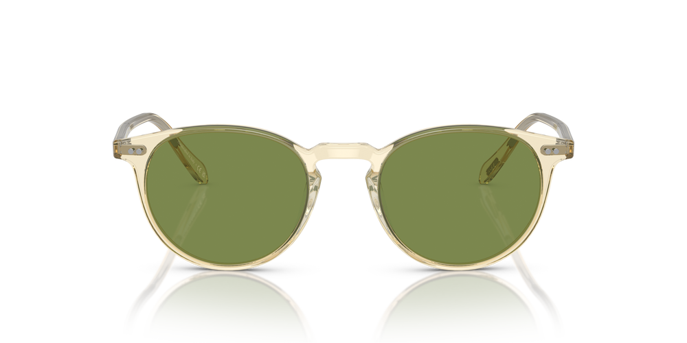 Oliver Peoples Riley Sun with Buff frame and Green C lenses
