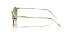 Sie Oliver Peoples Riley Sun mit Gelbbraun Gestell und Grün Gläsern - Bild 4