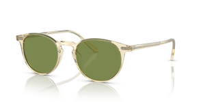 Oliver Peoples Riley Sun avec une monture Chamois et des verres Vert - image 1