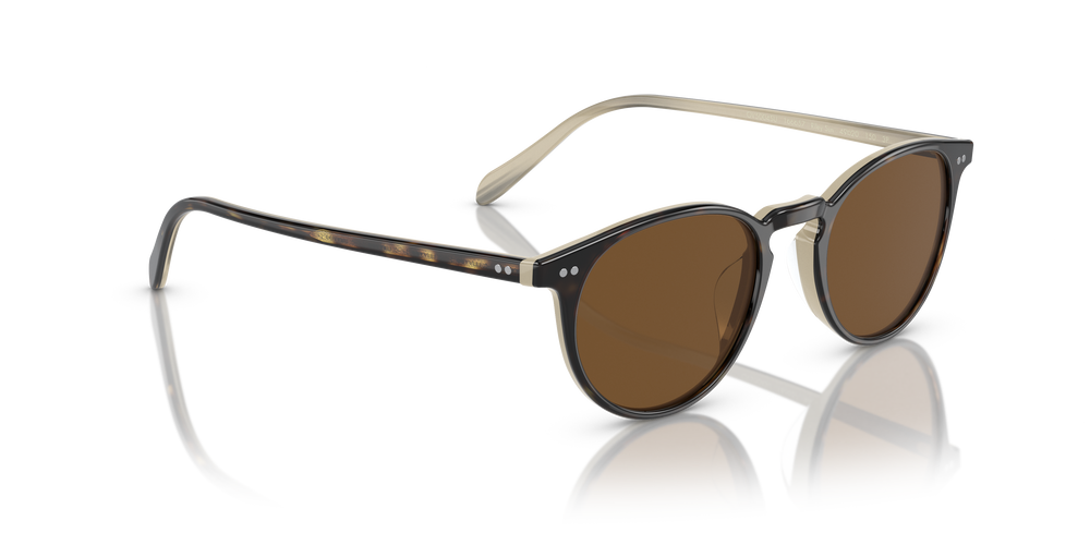 Oliver Peoples Riley Sun con montatura Corno e lenti  Marrone - L'immagine 3