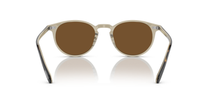 Oliver Peoples Riley Sun avec une monture Corne et des verres Brun - image 5