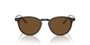 Oliver Peoples Riley Sun avec une monture Corne et des verres Brun - image 2