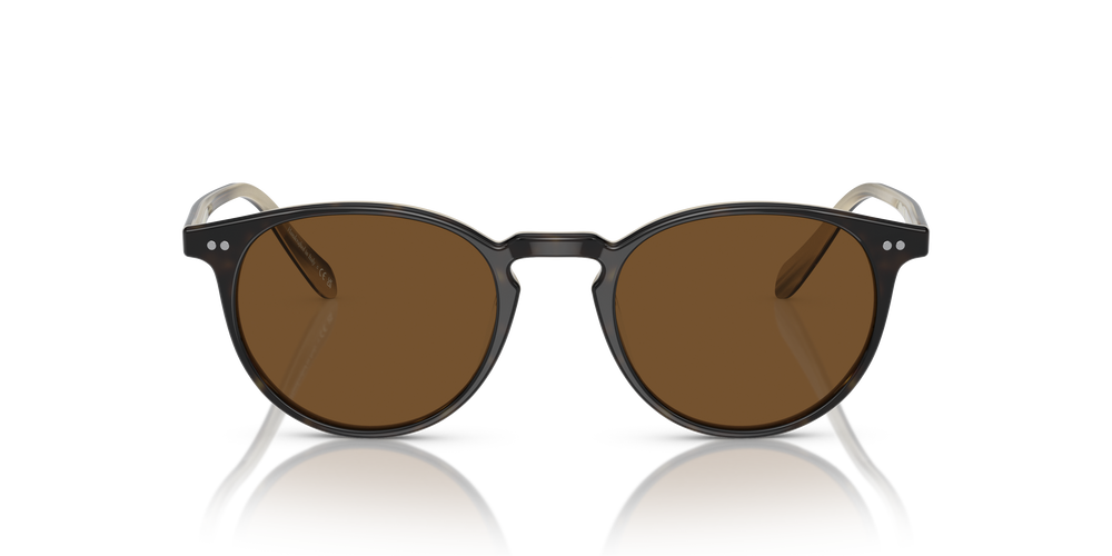 Oliver Peoples Riley Sun con montatura Corno e lenti  Marrone - L'immagine 2