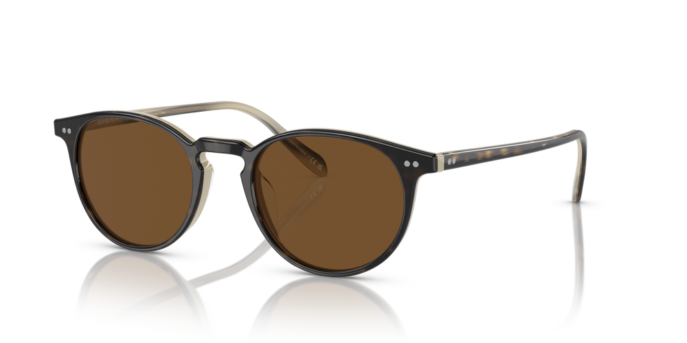 Oliver Peoples Riley Sun、ホーンフレーム、ブラウンレンズ - 画像 6