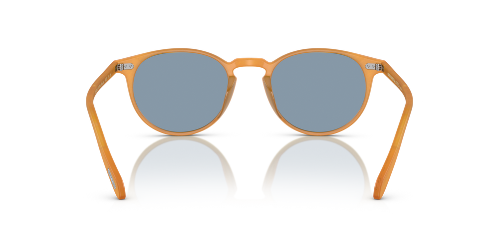 Oliver Peoples Riley Sun con montura Ámbar semimate y tortuga y lentes Azul - imagen 5