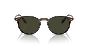 Oliver Peoples Riley Sun with Tuscany Tortoise frame and Green lenses - image 2