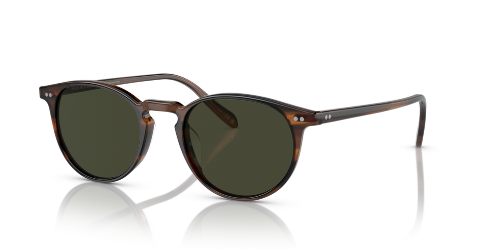 Oliver Peoples Riley Sun、トスカニートータスフレーム、グリーンレンズ - 画像 2