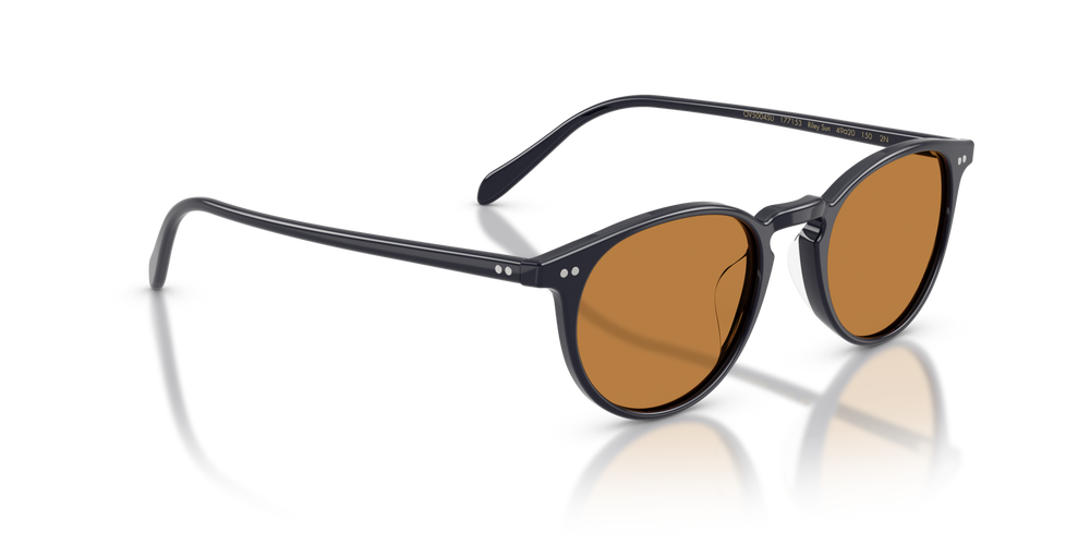 Oliver Peoples Riley Sun、Havana Indigoフレーム、ブラウンレンズ - 画像 3