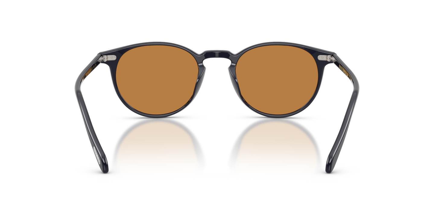 Oliver Peoples Riley Sun、Havana Indigoフレーム、ブラウンレンズ - 画像 ノーズパッド