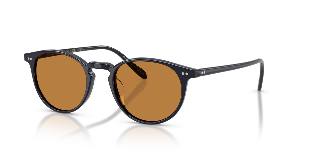 Oliver Peoples Riley Sun with Semi-Matte Amber Tortoise frame and