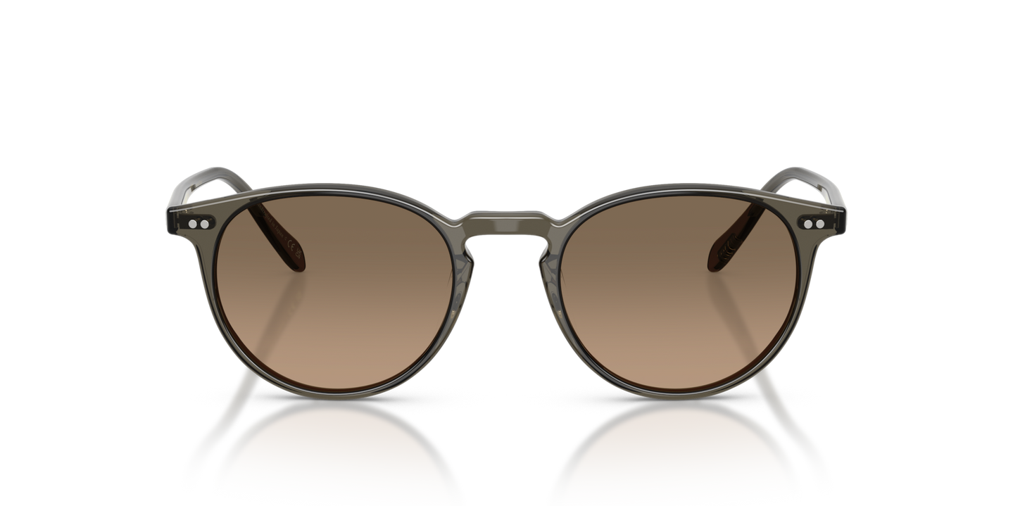 Oliver Peoples Riley Sun con montura Inkwell y lentes Marrón - Imagen Material