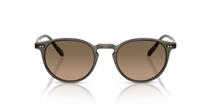 Oliver Peoples Riley Sun con montura Inkwell y lentes Marrón - imagen 2