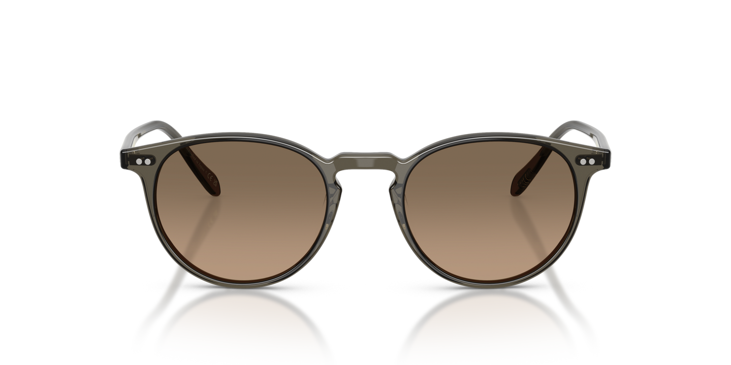 Oliver Peoples Riley Sun の Inkwell フレームと サンドストーン