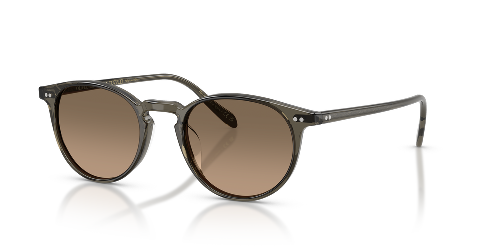 Sie Oliver Peoples Riley-R Sun mit Inkwell Gestell und Braun Gläsern - Bild 3