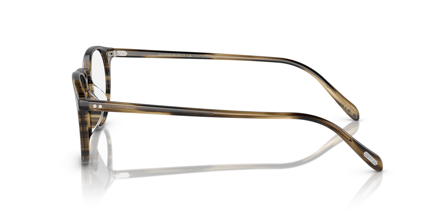 Oliver Peoples Riley-R mit Olivgrün Rauch Gestell - Bild Gelenk