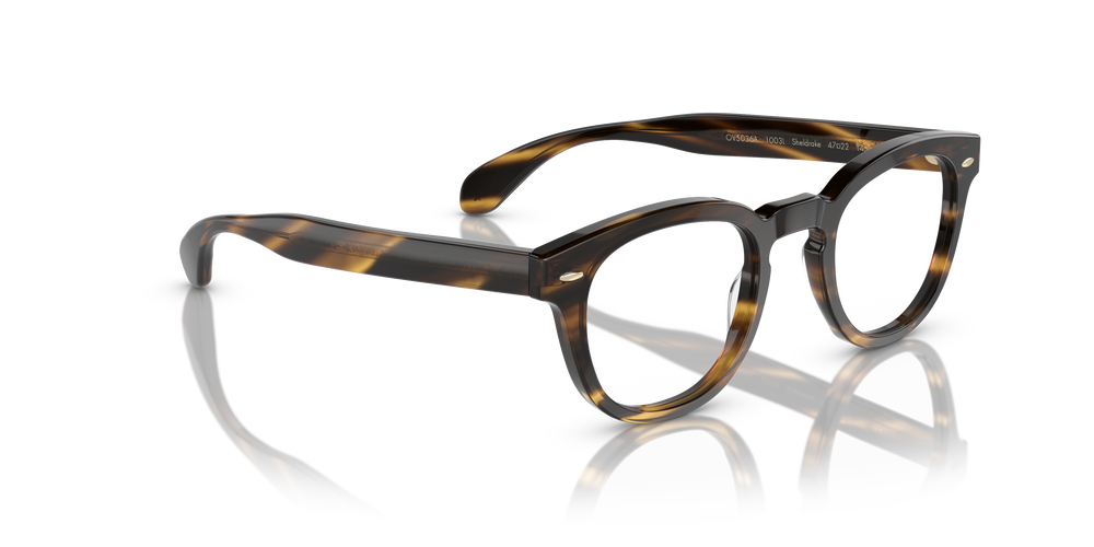 Oliver Peoples Sheldrake Low Bridge Fit avec monture Cocobolo - L'image 3