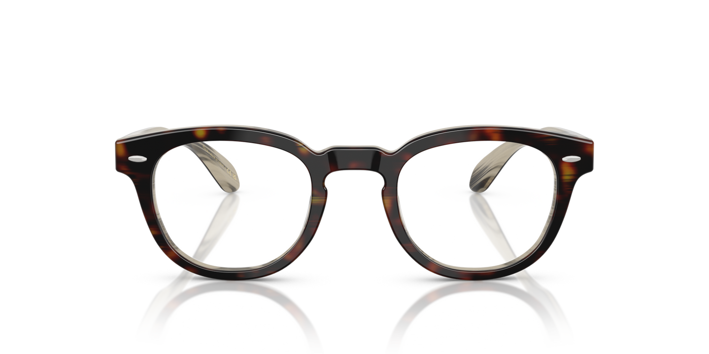 Oliver Peoples Sheldrake Low Bridge Fit with 362/Horn frame - Image Plaque