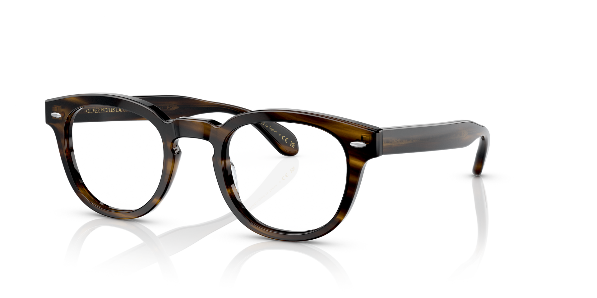 Oliver Peoples Sheldrake Low Bridge Fit with Bark frame | Oliver