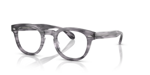 Oliver Peoples Sheldrake Low Bridge Fit avec monture Bleu marine Smoke - L'image 1