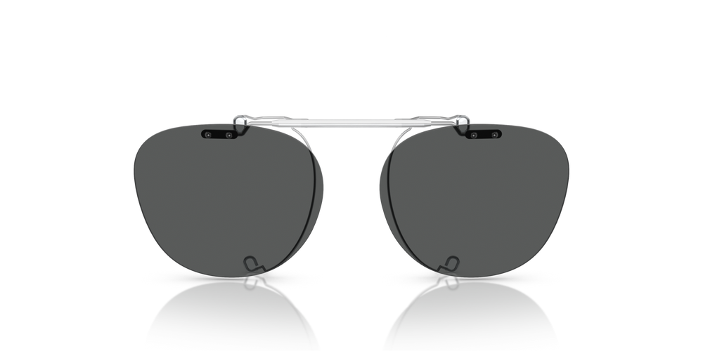 Oliver Peoples Sheldrake Flip-Up Clip avec une monture Agent brossé et des verres Gris - image 2