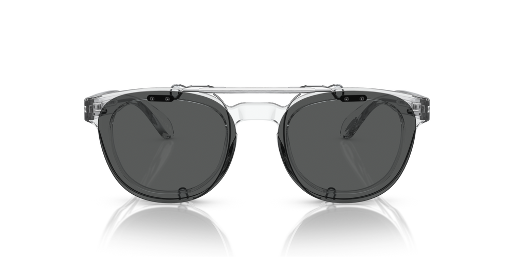 Oliver Peoples Sheldrake Flip-Up Clip avec une monture Agent brossé et des verres Gris - image 3