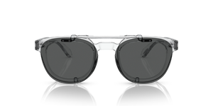 Oliver Peoples Sheldrake Flip-Up Clip avec une monture Agent brossé et des verres Gris - image 3