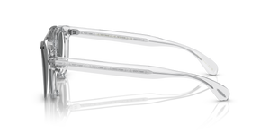 Oliver Peoples Sheldrake Flip-Up Clip con montura Plata Cepillado y lentes Gris - El 5