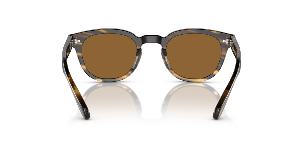 Oliver Peoples Sheldrake Sun Low Bridge Fit con montatura Cocobolo e lenti  Marrone - L'immagine 5