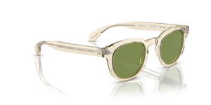 Oliver Peoples Sheldrake Sun-F con montatura Marrone camoscio e lenti  Verde - immagine 3